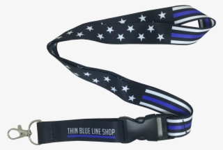 Thin Blue Line Stars And Stripes Lanyard #6893408