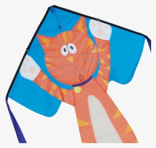 33" Googly Kitty Cat Easy Flyer Kite #6895643
