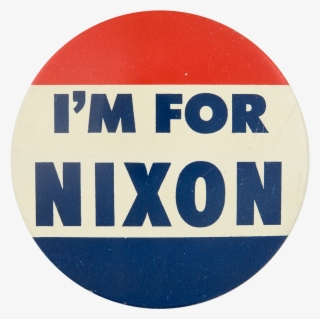 I'm For Nixon Dark Blue Political Button Museum #6895804