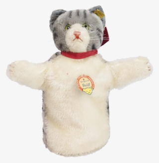 German Steiff Mohair Kitty Cat Hand Puppet Mint Cats #6896327