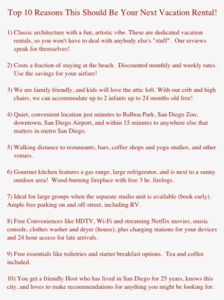 Top 10 Reasons This Should Be Your Next Vacation Rental #6896380