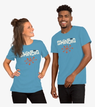 Shindig Tshirt Logotype Orb Orange Mockup Front Couples #6896739