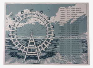 The Lumineers 2013 Us Fall Tour Screen Printed Poster - Ferris Wheel #690573