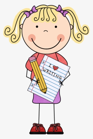 Jail Cell Clip Art - Clip Art Girl Writing #690741