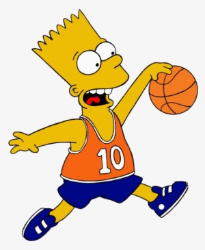 The Simpsons What Sport Do You Thin Bart Simpson Should - Bart Simpson Playing Basketball #690760