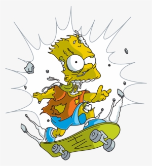 Homer Skateboarding Homero Transprent - Bart Simpson Skate #690861