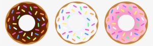 Drawn Doughnut Sprinkle Clipart - Transparent Background Donut Clipart #691175