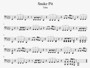 Snake Pit Sheet Music For Tuba Musescore - 24k Magic Alto Sax Sheet Music #692088