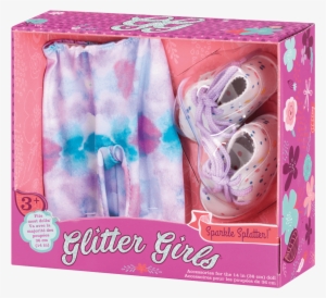 Sparkle Splatter 14 Inch Doll Blue Leggings And Paint - Leggings #692786