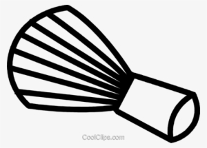 Makeup Brush Royalty Free Vector Clip Art Illustration - Clipart Brush Makeup Png #692810