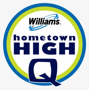 William High Q Logo Hometown High Q - Custom Light Blue Economy One Pocket Event Neck Wallet #693028