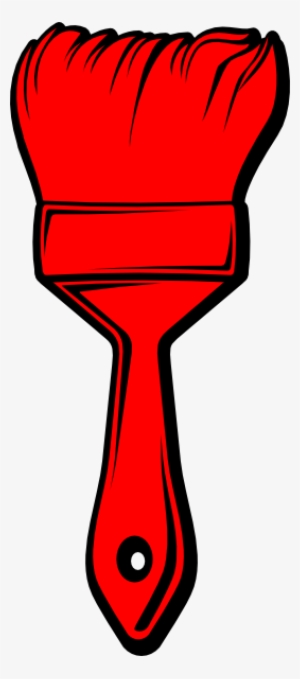 Brush Clipart Red - Red Paintbrush #693189