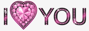 I Love You Diamond Design Png - Love You Png #693585
