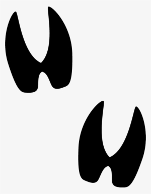 Deer Tracks Rubber Stamp - Deer Track Clip Art #693867