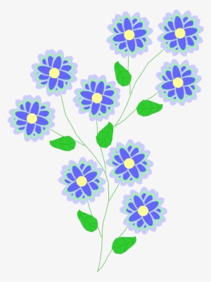 How To Set Use Wild Blue Flowers Clipart #694046