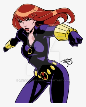 Black Widow 2017 Colored By Lucasackerman - Earth's Mightiest Heroes Black Widow Png #694442