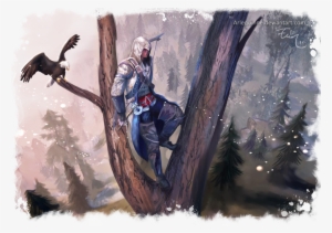 Assassins Creed Iii Connor Kenway Finds Some Peaceful - Assassin's Creed Connor Art #695808