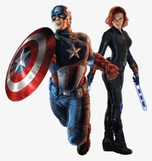 Captain America Black Widow Png - Chris Evans As Captain America Comics #696334