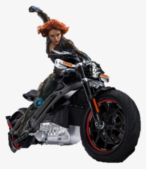 Age Of Ultron Black Widow With Bike - Cool Electric Cruiser Motorbikes #696400