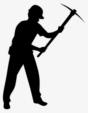 Worker, Isolated, Construction, Silhouette, Mining - Worker Silhouette #697829