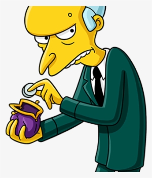 Cafe Drawing Comic - Mr Burns Transparent Background #697981