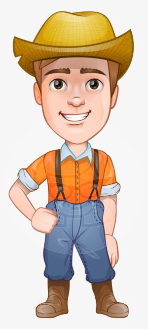 Farm Vector Transparent - Cartoon Farmer Png #698000