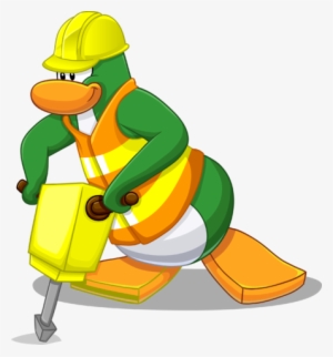 Penguin Style July 2013 Construction Worker - Club Penguin Steven Universe #698067