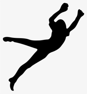 Soccer Goal Silhouette - Silhouette Person Jumping Png - Free ...