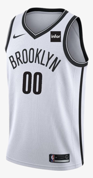 The Crisp And Clean White Brooklyn Nets Uniform Was - Black And White Brooklyn Nike Jersey #698603