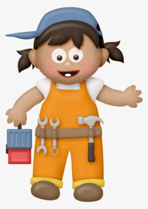 Girls Clipart Construction Worker - Imagenes De Fomy De Un Señor Electricista #699544
