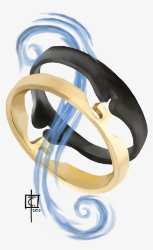 "chain Link Rings" Art By Carlos Torreblanca, Licensed - Body Jewelry #699765