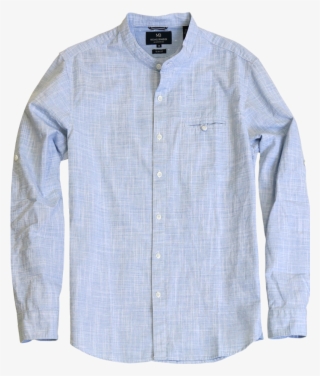 Collarless Crosshatch Shirt Collarless Crosshatch Shirt #6900180