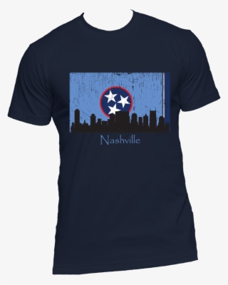 Nashville Skyline Blue Men's Short Sleeve T-shirt #6903454 Nashville Skyline Blue Men's Short Sleeve T-shirt #6903454