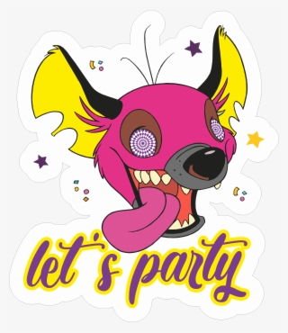 Let's Party Vector Sticker #6904048