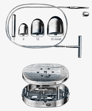 Nabatoff Vein Stripper Set, W/5 Tips In Case #6906080