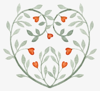 Gray Love Vine Decoration Vector #6907410