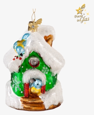 Bird House Winter With Blue Tit #6908515