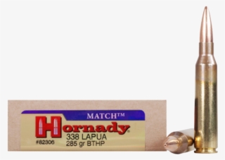 Hornady Match 338 Lapua Magnum 285 Gr Bthp #6908777