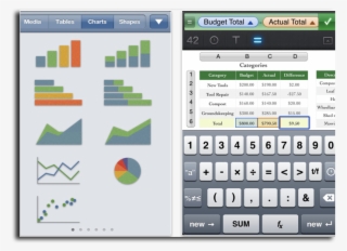 Numbers Uses Multi-touch Gestures And An Intelligent #6913932