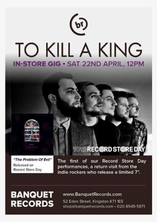 To Kill A King Saturday 22nd April At Banquet Records, #6914597