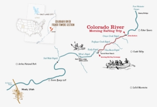 Moab Rafting Morning Map #6916501