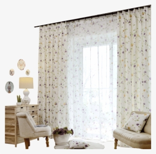 Korean Pastoral Style Printing Blackout Curtains Fabric #6916955