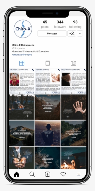 Chiro-x Chiropractic - Instagram Mockup #6917685