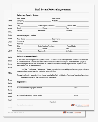 Real Estate Agent Referral Form #6924578 Real Estate Agent Referral Form #6924578