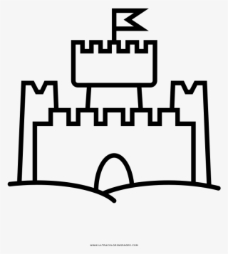 Sandcastle Coloring Page With Sand Castle Ultra Pages #6924846