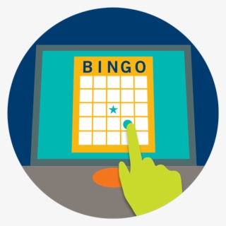 A Finger Touches An Ebingo Card Number On A Terminal #6925793 A Finger Touches An Ebingo Card Number On A Terminal #6925793