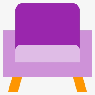 The Icon Shows An Armchair That Has Two Wooden Pegs #6930579