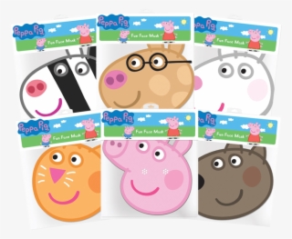 Peppa Pig & Friends Party Masks 6-pack #6930659