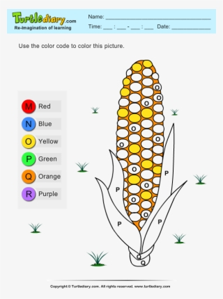 Color By Letter Corn #6931473