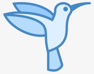 It's A Outline Of A Humming Bird As It Is Flying With #6933464